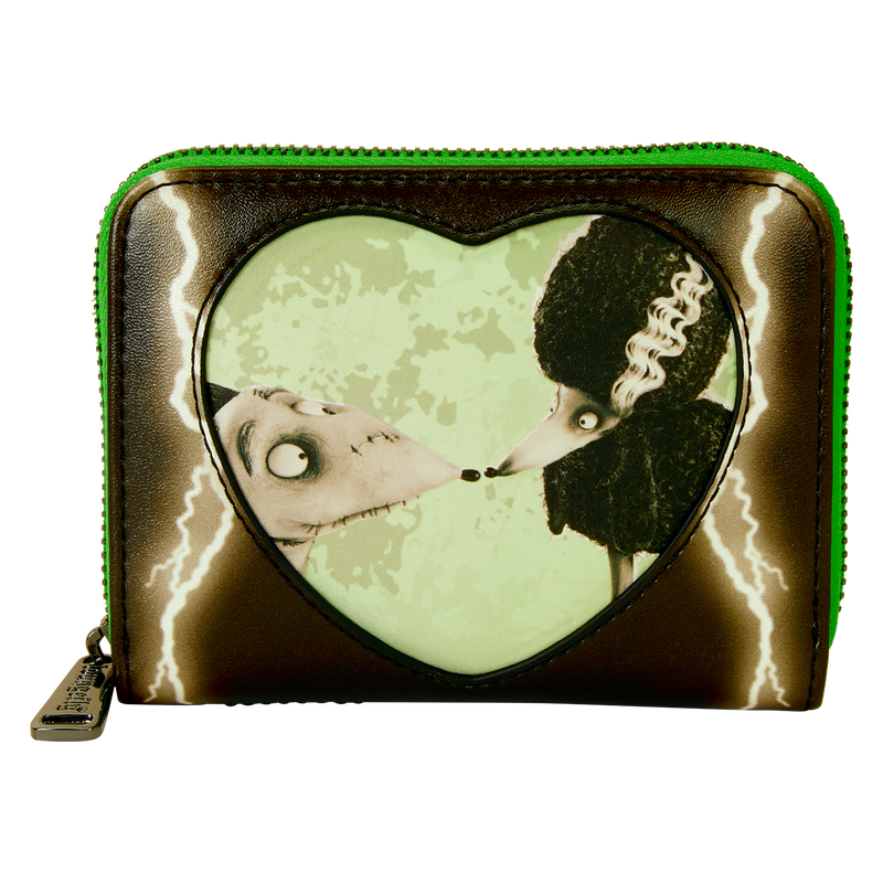 Frankenweenie Sparky & Persephone Glow Zip Around Wallet, , hi-res view 3