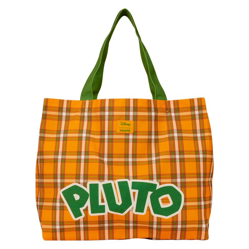 Pluto 95th Anniversary Plaid Canvas Tote Bag, , hi-res view 5