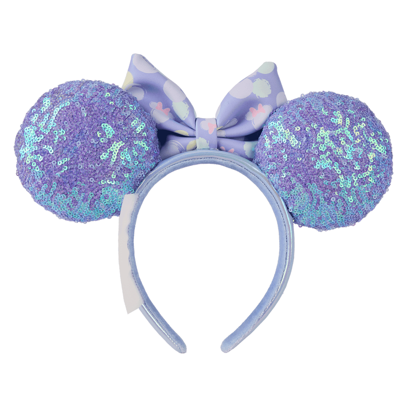 Minnie Mouse Exclusive Iridescent All-Over Print Sequin Ear Headband, , hi-res view 5