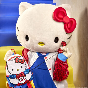 Sanrio Exclusive Hello Kitty 50th Anniversary Phone Sequin Mini Backpack, Image 2