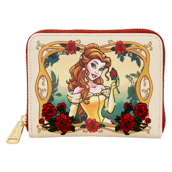 Beauty and the Beast Exclusive Belle Floral Zip Around Wallet, Image 1