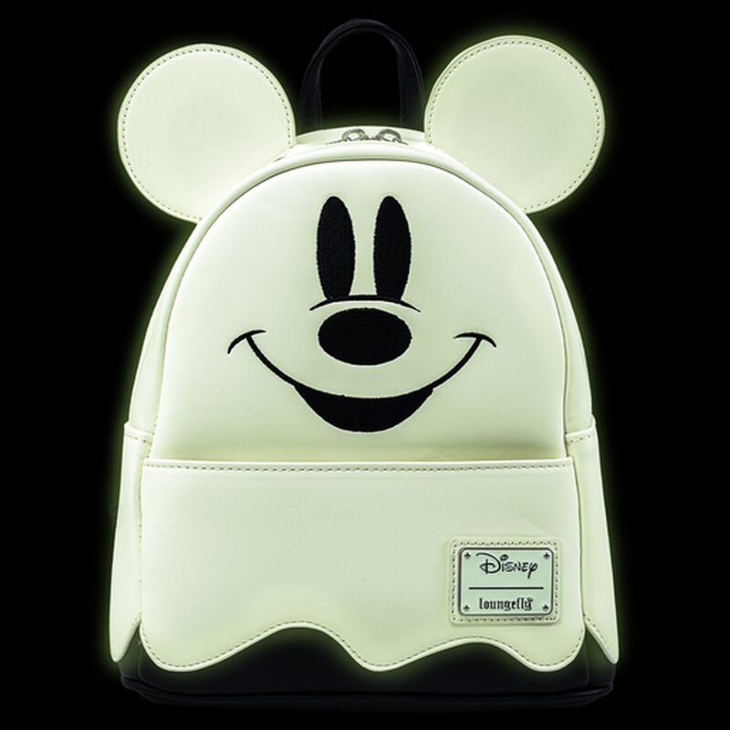 Loungefly X Disney Ghost Mickey Glow In The Dark Cosplay Mini Backpack, , hi-res view 2