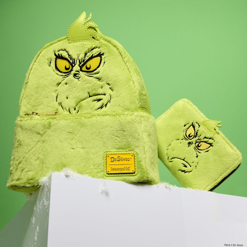 Dr. Seuss' How The Grinch Stole Christmas! Plush Cosplay Light Up Mini Backpack, , hi-res view 3