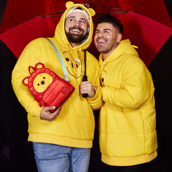 Winnie the Pooh Rainy Day Puffer Jacket Cosplay Mini Backpack, Image 2