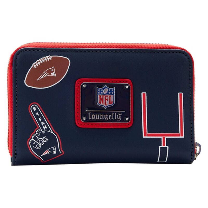 NFL New England Patriots Patches Zip Around Wallet, , hi-res image number 3