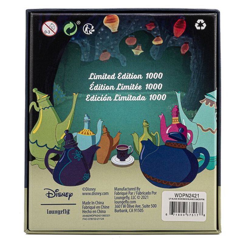 Disney Alice in Wonderland Collector Box Sliding Enamel Pin