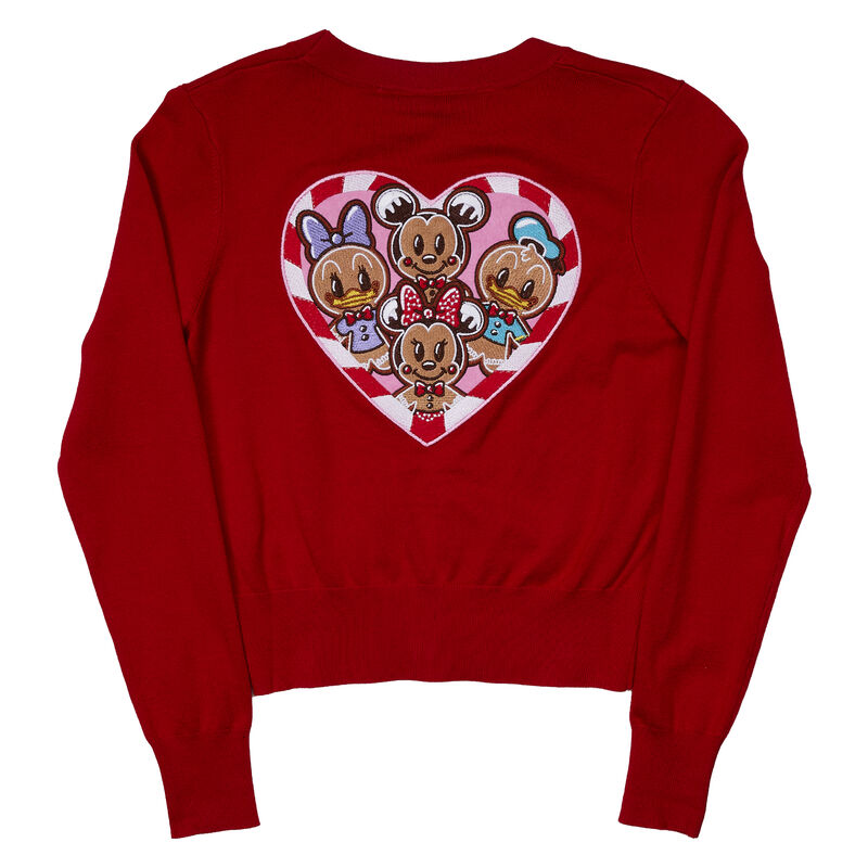 Stitch Shoppe Disney Gingerbread Friends Alexa Cropped Cardigan Sweater, , hi-res image number 8