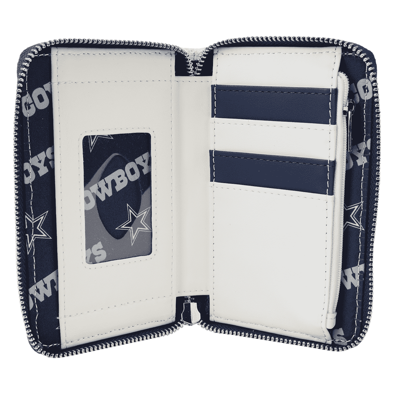 NFL Dallas Cowboys Sequin Zip Around Wallet, , hi-res view 4