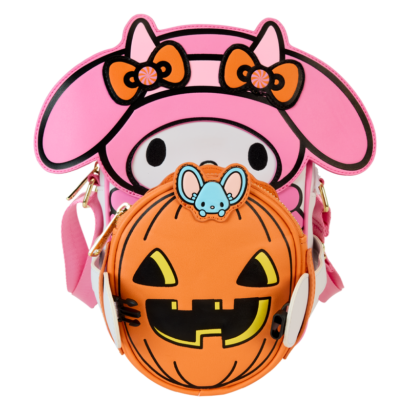 Sanrio My Melody Pumpkin Crossbuddies® Cosplay Crossbody Bag with Coin Bag, , hi-res view 3