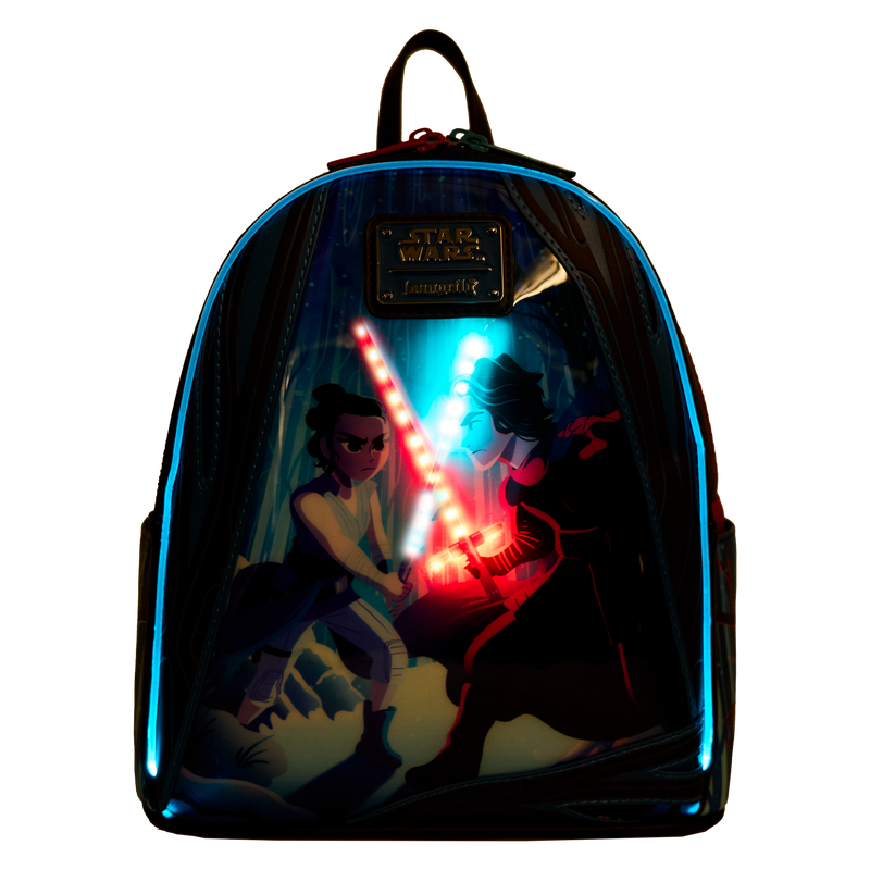 Star Wars: The Force Awakens Rey & Kylo Ren Light Up Mini Backpack, , hi-res view 4