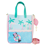 Minnie Mouse Vacation Style Poolside Tote Bag with Coin Bag, , hi-res view 1