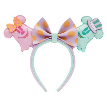 Pastel Ghost Mickey and Minnie Mouse Glow Ear Headband, Image 1