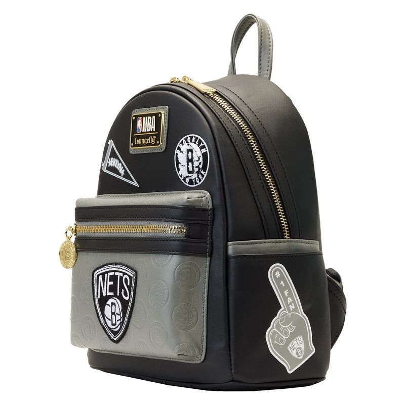 NBA Brooklyn Nets Patch Icons Mini Backpack, , hi-res image number 3