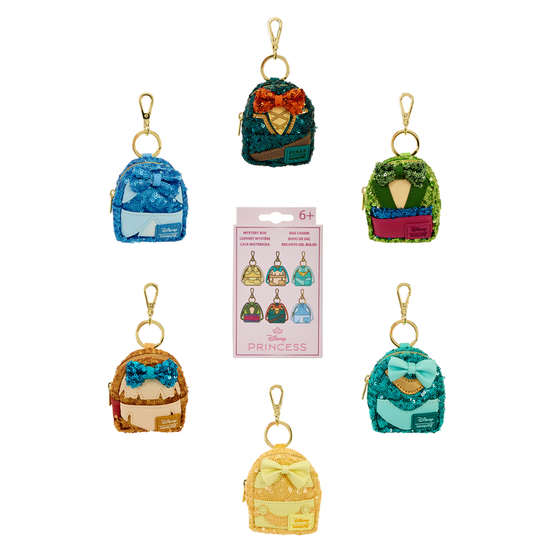 Disney Princess Exclusive Sequin Cosplay Mystery Mini Backpack Keychain Charm Wave 2, , hi-res view 1