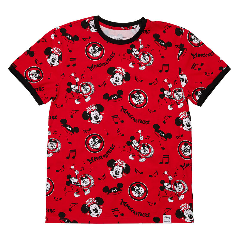 Disney100 Mouseketeers All-Over Print Unisex Ringer Tee , , hi-res view 6