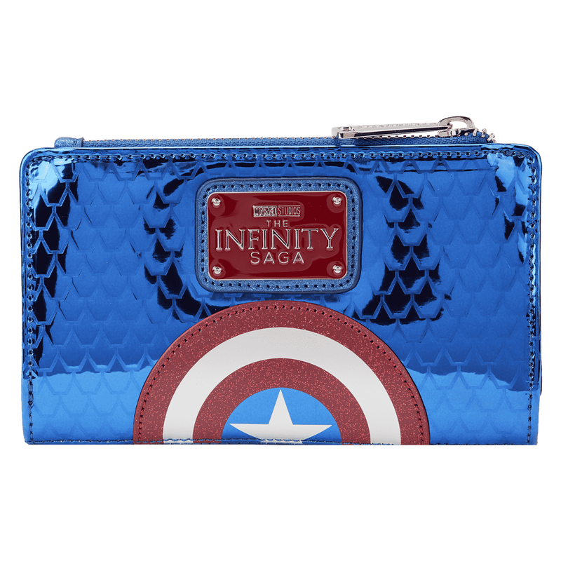 Marvel Metallic Captain America Cosplay Flap Wallet, , hi-res view 4