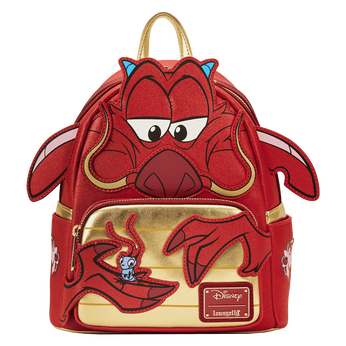 Mulan 25th Anniversary Mushu Glitter Cosplay Mini Backpack, Image 1