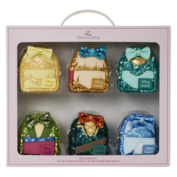 Disney Princess Exclusive Sequin Cosplay Mini Backpack Keychain Charm Set 2, , hi-res view 1