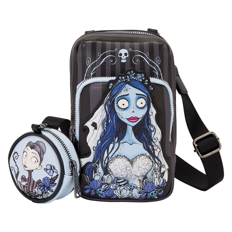 Corpse Bride Emily Sling Crossbody Bag with Coin Bag, , hi-res view 1