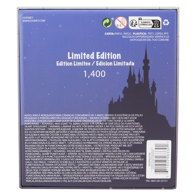 Sleeping Beauty Lenticular Princess Series 3" Collector Box Pin, , hi-res view 3
