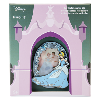 Cinderella Lenticular Princess Series 3" Collector Box Pin, Image 1