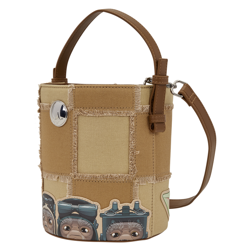 The Mandalorian Grogu & Anzellan Drawstring Bucket Crossbody Bag with Coin Bag, , hi-res view 6