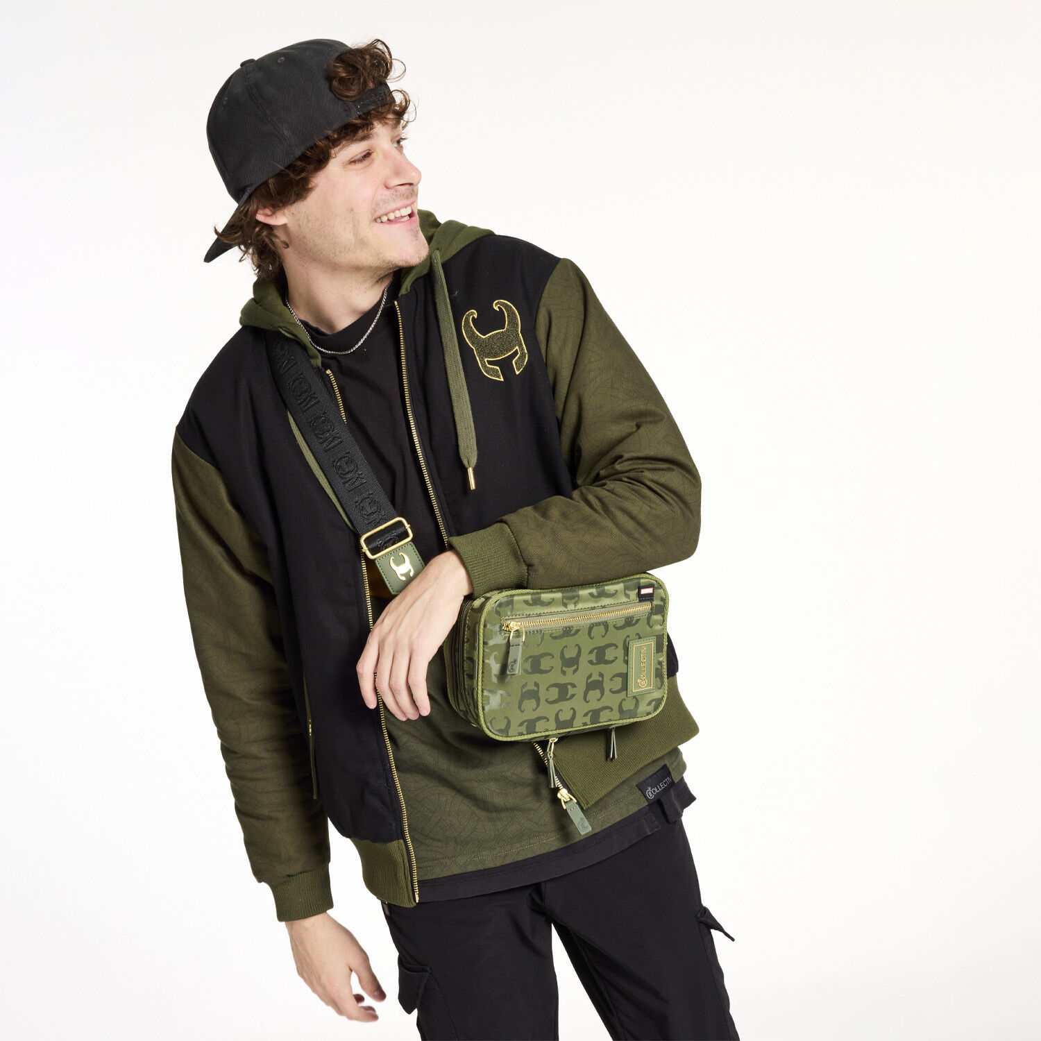 COLLECTIV Marvel Loki The INFLUENCR Convertible Sling & Crossbody Bag