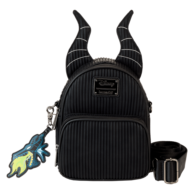 Sleeping Beauty Maleficent Dragon Convertible Mini Backpack & Crossbody Bag, , hi-res view 1