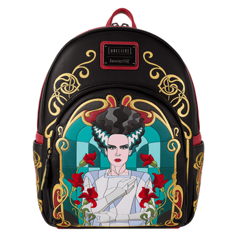 Universal Monsters The Bride Of Frankenstein Stained Glass Mini Backpack, Image 1