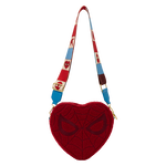 Spider Man Sherpa Heart Shaped Crossbody Bag