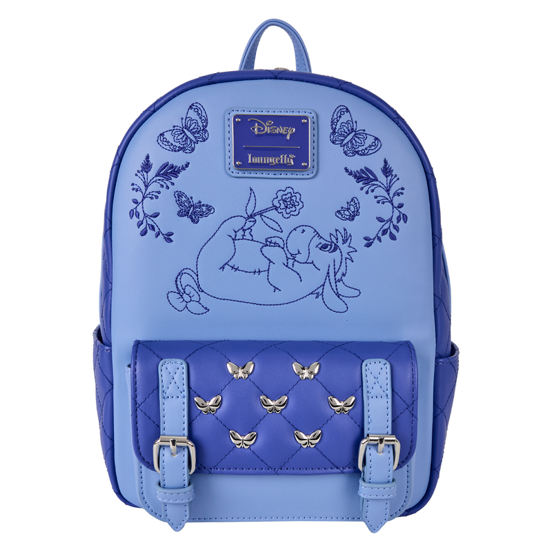 Winnie The Pooh Floral Eeyore Quilted Texture Mini Backpack, , hi-res view 1