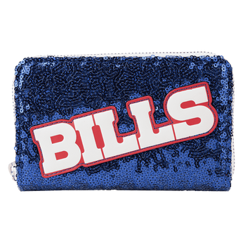 NFL Buffalo Bills Sequin Zip Around Wallet, Image 1