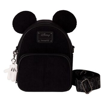 Mickey Mouse Classic Corduroy Convertible Mini Backpack & Crossbody Bag, Image 1