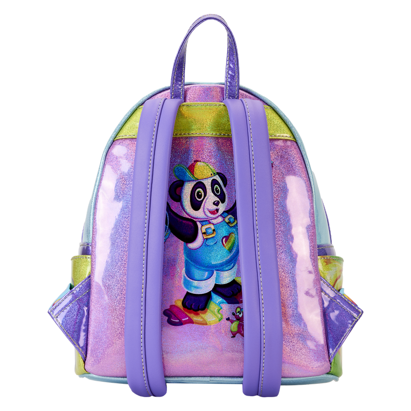 Loungefly x Lisa Frank Prism Holographic Iridescent Mini Backpack NWT *IN  HAND*