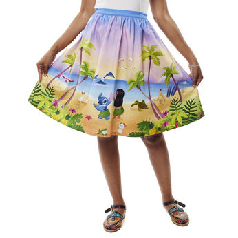Stitch Shoppe Lilo & Stitch Beach Scene Sandy Skirt, Image 1
