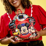 Mickey & Friends Classic All-Over Print Mini Backpack With Ear Headband LFlifestyle1 view 2