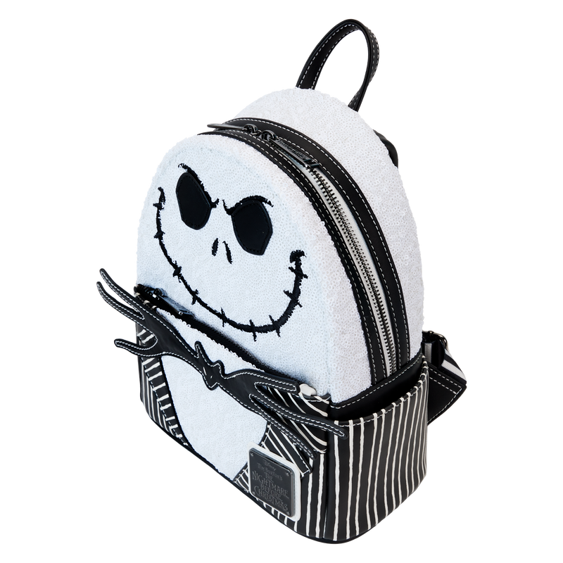 The Nightmare Before Christmas Exclusive Jack Skellington Sequin Mini Backpack, , hi-res view 5