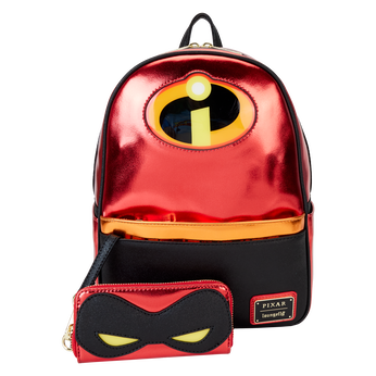 The Incredibles 20th Anniversary Light Up Metallic Cosplay Mini Backpack with Coin Bag, Image 1