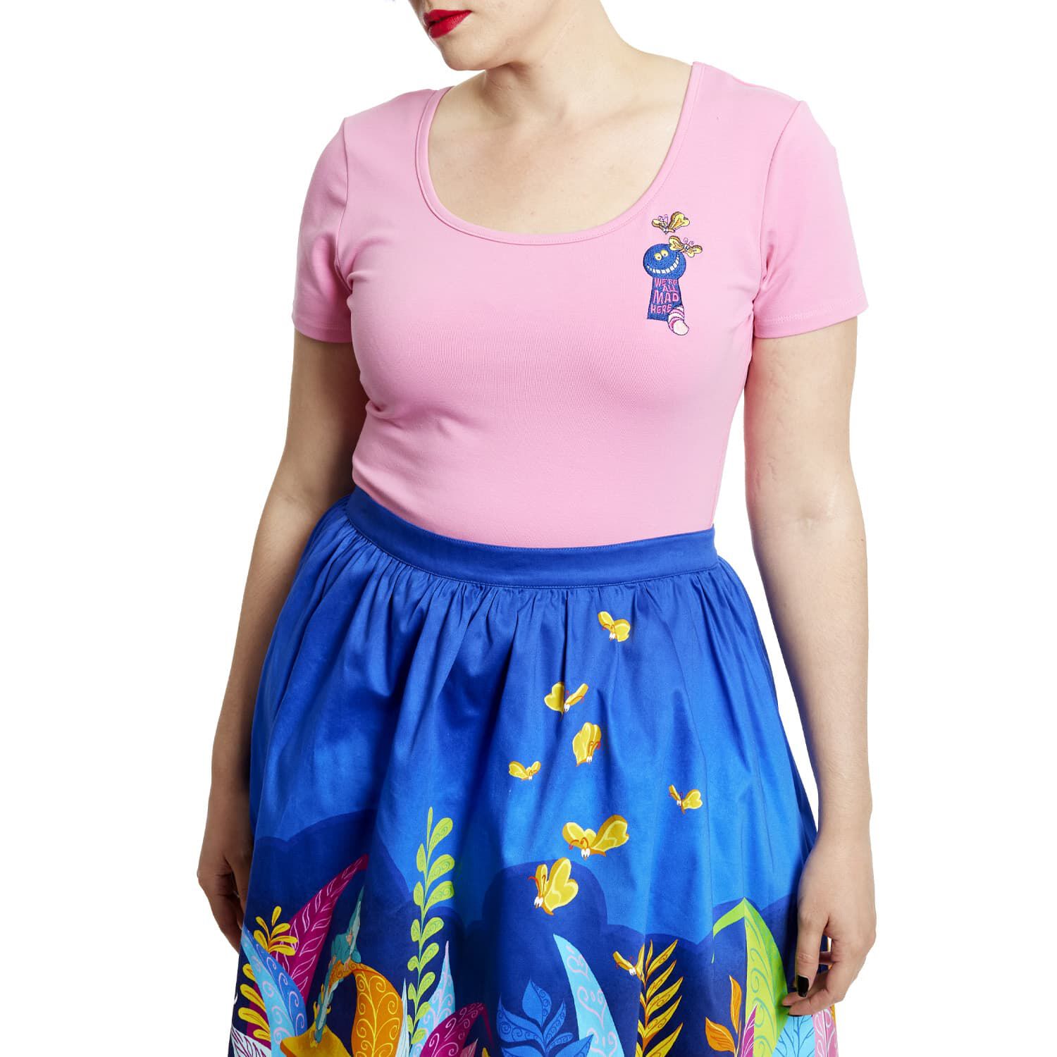 Stitch Shoppe Alice in Wonderland Mad Keyhole Kelly Top