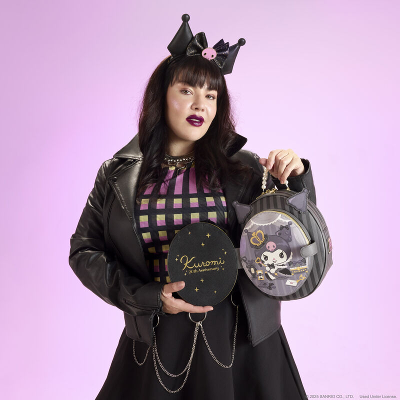 Loungefly Sanrio Kuromi 20th Anniversary Backpack Sanrio Kuromi 20th Anniversary Cameo Mini Backpack | Loungefly main image 4