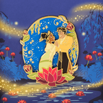 The Princess And The Frog 15th Anniversary Tiana & Naveen Glow 3" Collector Box Sliding Pin, , hi-res view 7