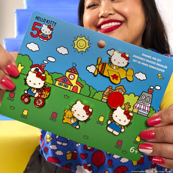 Sanrio Hello Kitty 50th Anniversary 4-Piece Pin Set , Image 2
