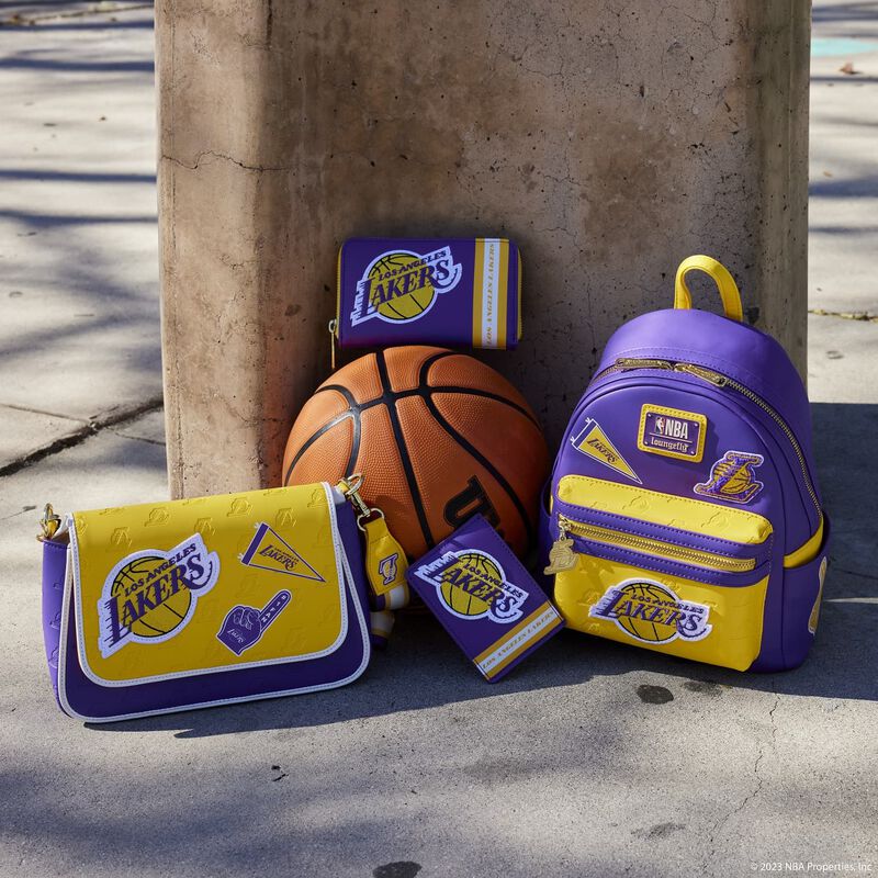 NBA Los Angeles Lakers Patch Icons Crossbody Bag, , hi-res view 3