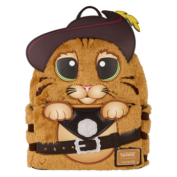 Shrek Puss In Boots Plush Cosplay Mini Backpack, Image 1