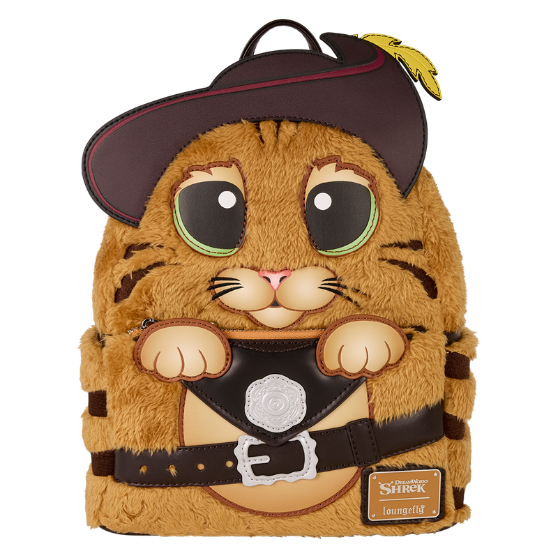 Shrek Puss In Boots Plush Cosplay Mini Backpack, , hi-res view 1