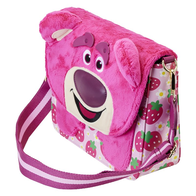 Toy Story Lotso Plush Berry Strap Crossbody Bag, , hi-res view 5