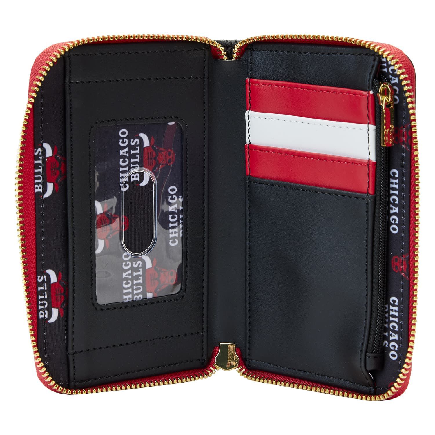 NBA Chicago Bulls Patch Icons Zip Around Wallet | Loungefly