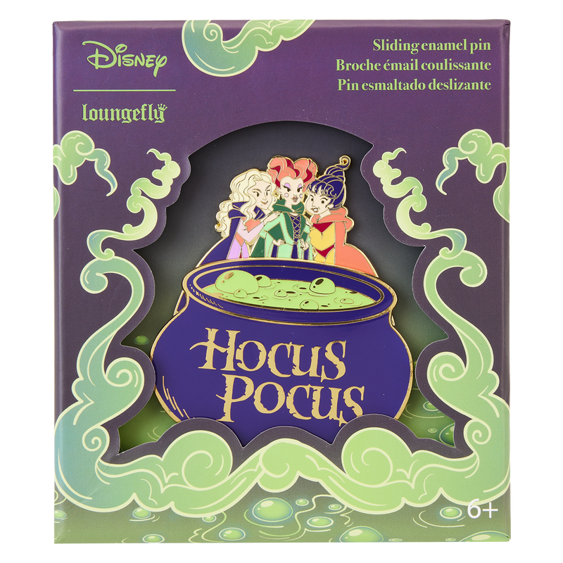 Loungefly Disney Hocus Pocus Sanderson Sisters Cauldron Glow Accordion  Wallet