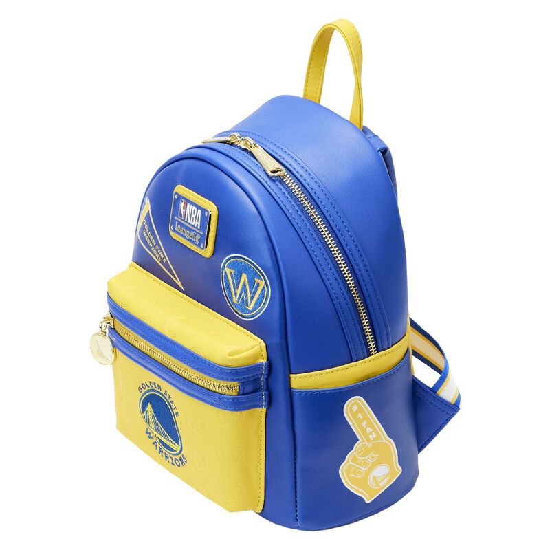 Loungefly NBA Golden State Warriors Patch Icons Mini Backpack And