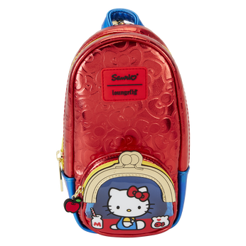 Sanrio Hello Kitty 50th Anniversary Coin Bag Metallic Stationery Mini Backpack Pencil Case, Image 1